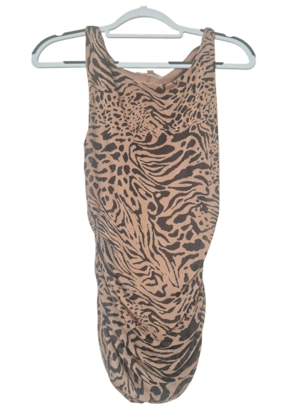 Jane and Delancey Brown and Black Animal Print Tank